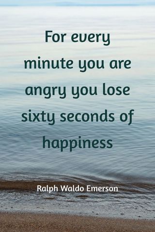 Inspirational quote on choosing happiness over anger