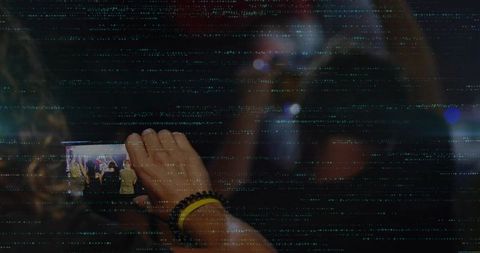 Capturing Live Event on Smartphone in Darkened Venue with Digital Overlay