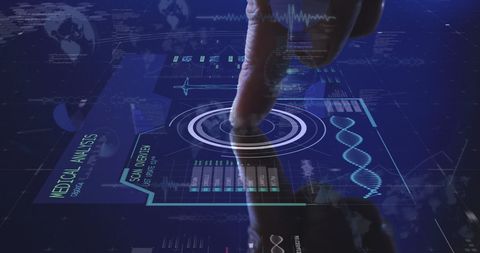 Touchscreen Interfacing with Digital Medical Data Analytics - Download Free Stock Images Pikwizard.com