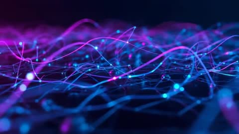 Futuristic Digital Network with Glowing Connectivity