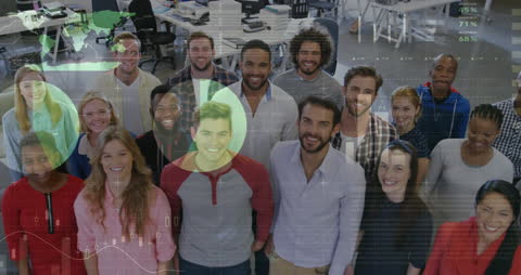 Diverse Business Team Analyzing Financial Data in Tech Environment