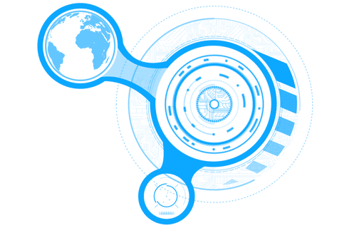 Transparent Blue Digital Interface with Globe for Tech Concepts - Download Free Stock Videos Pikwizard.com