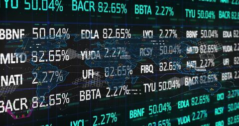 Global Stock Market Data Theme with Digital Interface - Download Free Stock Images Pikwizard.com