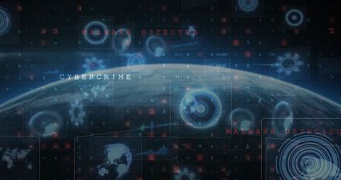 Futuristic Cybersecurity and Global Digital Surveillance - Download Free Stock Images Pikwizard.com