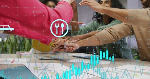 diverse team collaborating over financial analytics and planning - Download Free Stock Images Pikwizard.com