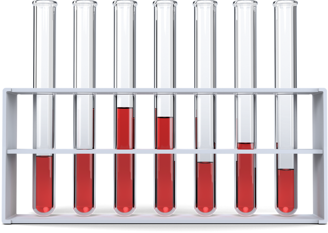 Transparent Test Tubes with Red Solution in Rack - Download Free Stock Videos Pikwizard.com