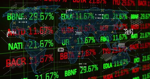 Financial Data and Global Map for Business Analysis - Download Free Stock Images Pikwizard.com