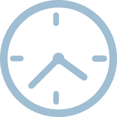 minimalist blue vector clock icon with transparent background - Download Free Stock Videos Pikwizard.com