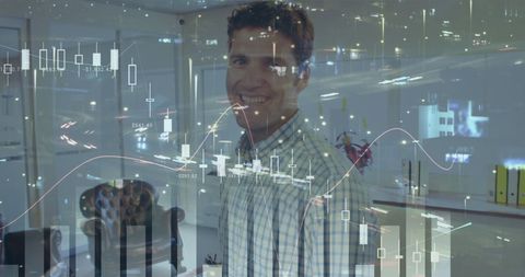 Business Professional Amid Digital Stock Market Data - Download Free Stock Images Pikwizard.com
