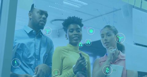 Diverse Team Collaborating on Innovative Strategies