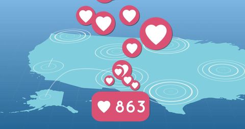 Social Media Engagement Concept with Likes Icons - Download Free Stock Images Pikwizard.com