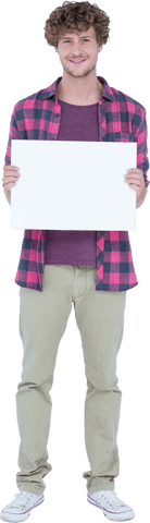 transparent background man holding blank sign for custom text - Download Free Stock Videos Pikwizard.com