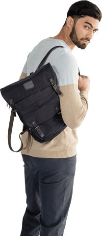 Trendy Man Posing with Stylish Messenger Bag, Transparent Background - Download Free Stock Videos Pikwizard.com