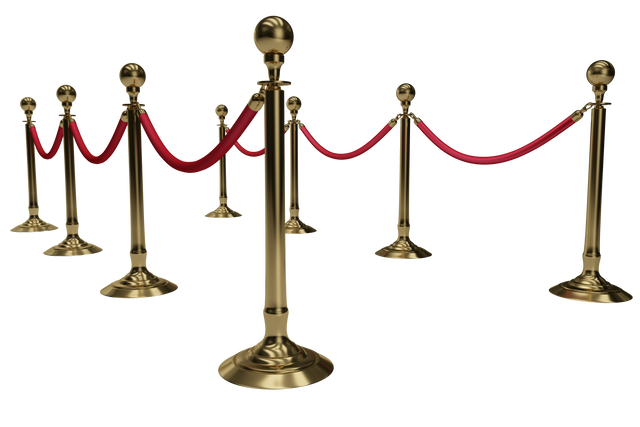 Gold Queue Barriers with Red Velvet Ropes on Transparent Background - Download Free Stock Videos Pikwizard.com