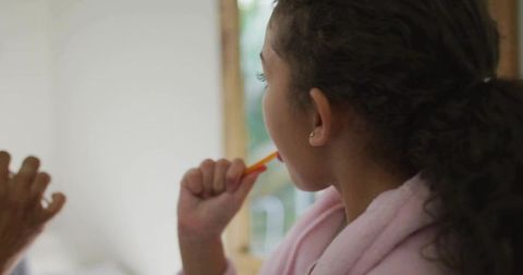 Mom and Daughter Morning Routine: Brushing Teeth Together