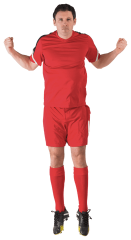 transparent energetic football player pumped for goal celebration - Download Free Stock Videos Pikwizard.com