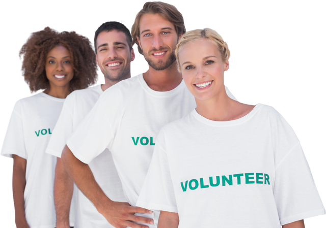 Diverse Smiling Volunteers on Transparent Background - Download Free Stock Videos Pikwizard.com