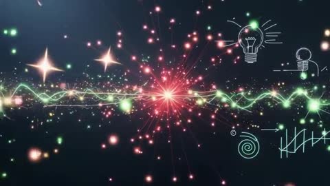 Neon Wavelength in Cosmic Starfield with Creative Doodles