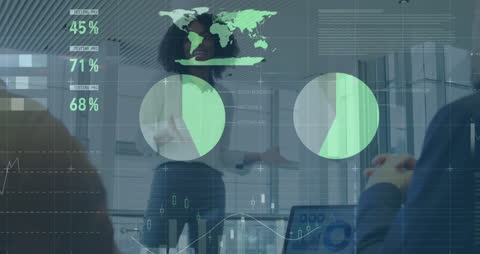 Diverse Business Team Explores Data Analysis Concepts