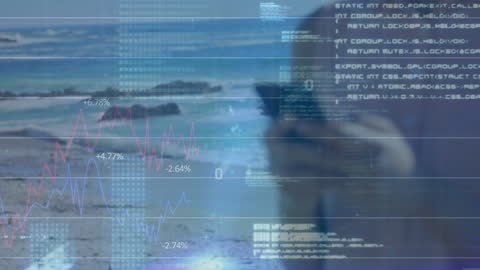 Digital Finance and Data Concept with Smartphone User