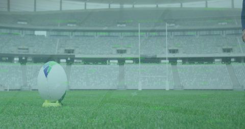 Rugby Game Start with Ball on Field in Stadium - Download Free Stock Images Pikwizard.com