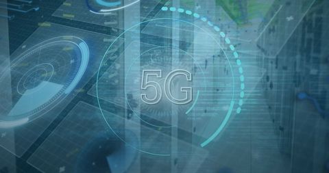 Abstract 5G Network and Digital Technology Interface - Download Free Stock Images Pikwizard.com