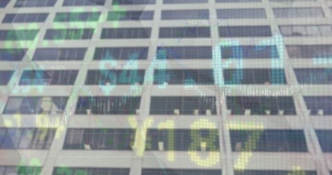 Digital Financial Data Over Urban Landscape Represents Market Dynamics - Download Free Stock Images Pikwizard.com