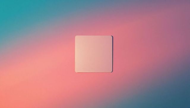 Minimalist White Card on Gradient Background