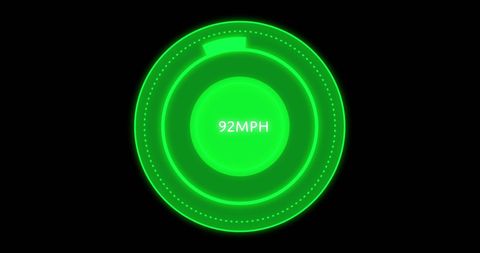 Futuristic Digital Speedometer Display on Black - Download Free Stock Images Pikwizard.com
