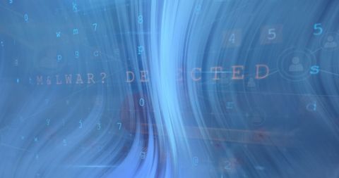 Abstract Technology Background with Data Stream and Interface Icons - Download Free Stock Images Pikwizard.com