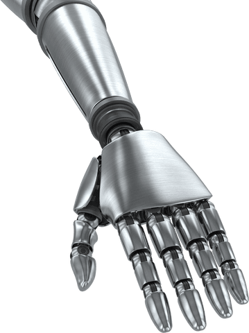Futuristic Silver Robotic Hand with Transparent Background - Download Free Stock Videos Pikwizard.com