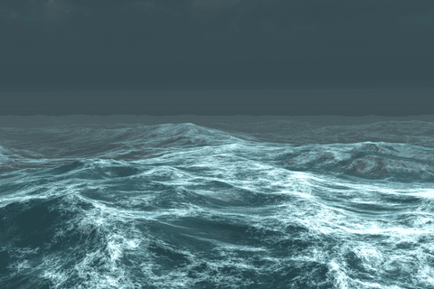 Illustration of Dynamic Sea and Gloomy Skies on Transparent Background - Download Free Stock Videos Pikwizard.com