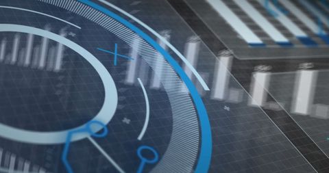 Futuristic Data Analytics Interface with Graphs and Diagrams - Download Free Stock Images Pikwizard.com
