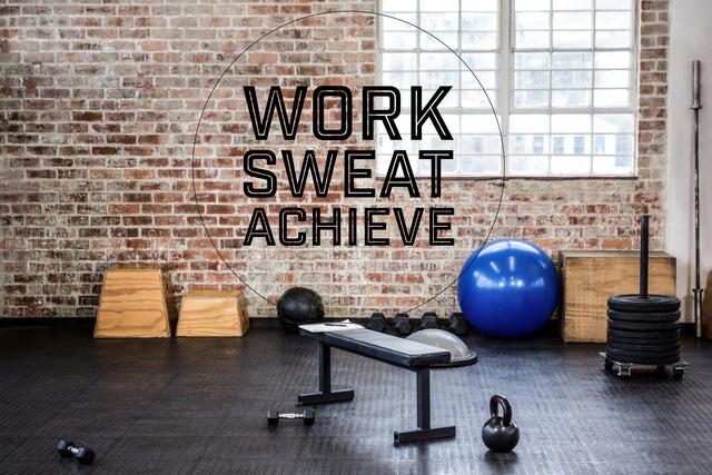 Ideal for promoting fitness programs, gym advertisements, motivational social media posts, and fitness blogs. Captures the essence of hard work and dedication in a gym environment. Perfect for use in marketing materials for health and wellness, athletic gear promotions, and inspirational content.