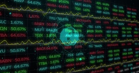 Financial Data Platforms Globally Networked for Insights - Download Free Stock Images Pikwizard.com