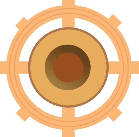 minimalistic gear crosshair on transparent background - Download Free Stock Videos Pikwizard.com