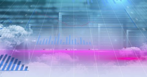 Futuristic Data Visualization with Cloud Technology Interface - Download Free Stock Images Pikwizard.com