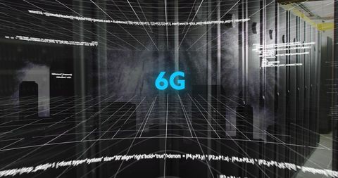 Futuristic 6G Technology Concept in Data Center - Download Free Stock Images Pikwizard.com