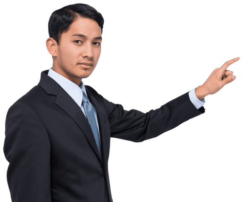 Transparent Business Man Pointing Toward Opportunity - Download Free Stock Videos Pikwizard.com