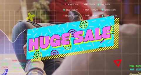 Man Viewing Online Sale on Smartphone While Relaxing Modern Home Setting