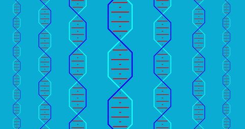 abstract dna strand pattern on vibrant blue background - Download Free Stock Images Pikwizard.com