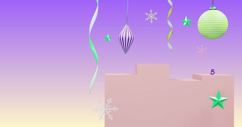 Festive 2025 New Year Christmas Background with Decorations
