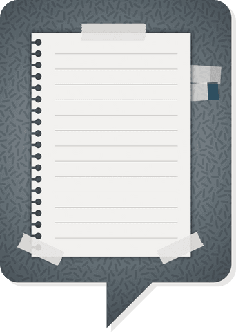 transparent speech bubble with notebook page isolated on background - Download Free Stock Videos Pikwizard.com