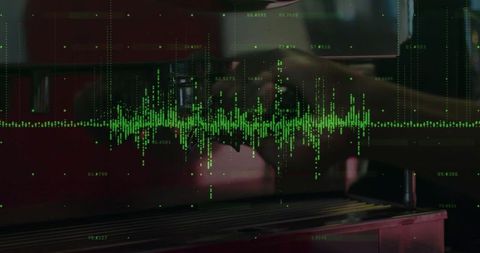 Barista Brewing Coffee Expressing Precision and Technology