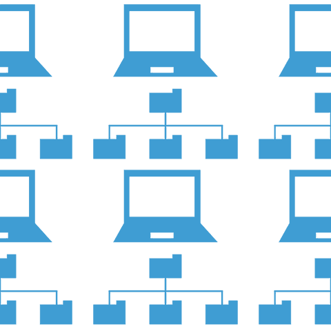 seamless pattern of networked laptops with blue icons transparent - Download Free Stock Videos Pikwizard.com