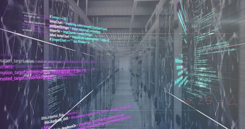 Innovative Data Processing in High-Tech Server Room - Download Free Stock Images Pikwizard.com