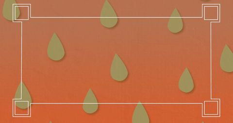 Green Droplets Pattern on Orange Gradient Loop - Download Free Stock Images Pikwizard.com