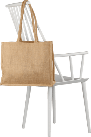 transparent jute bag on modern wooden chair vector illustration - Download Free Stock Videos Pikwizard.com