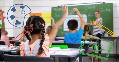 Teacher Engages Students in Classroom Learning Session