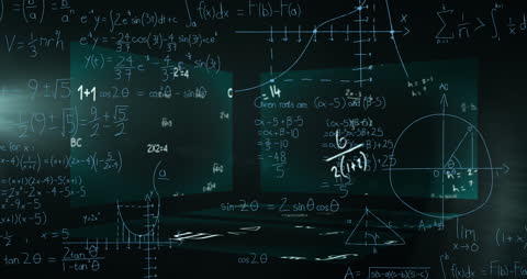 Dance of Light Trails with Mathematical Equations